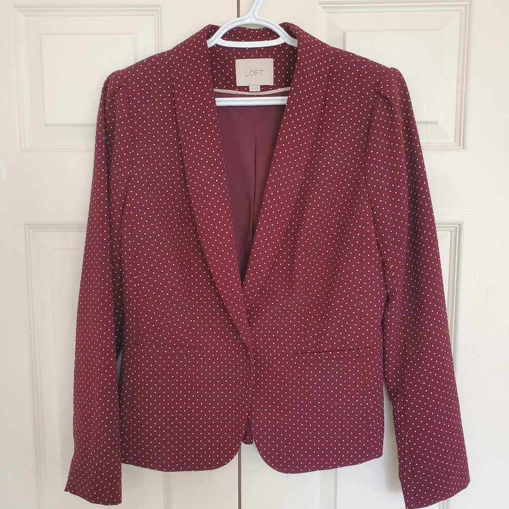 LOFT Polka Dot Blazer